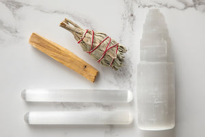 Selenite Meditation Cleansing & Purifying Kit