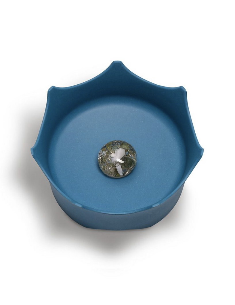 OCEANIC BLUE CRYSTAL PET BOWL