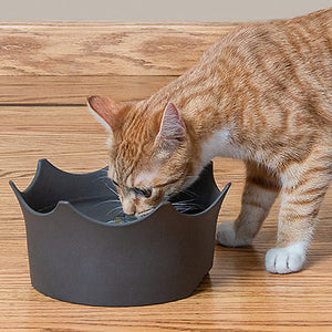 NATURAL CALICO CRYSTAL PET BOWL